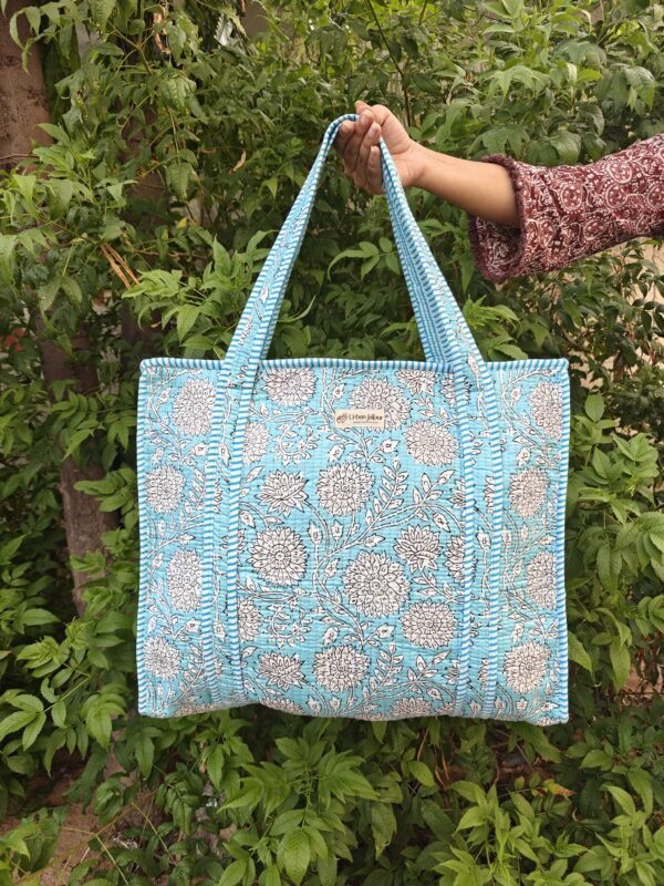 Handmade tote bag quilted bags for shopping