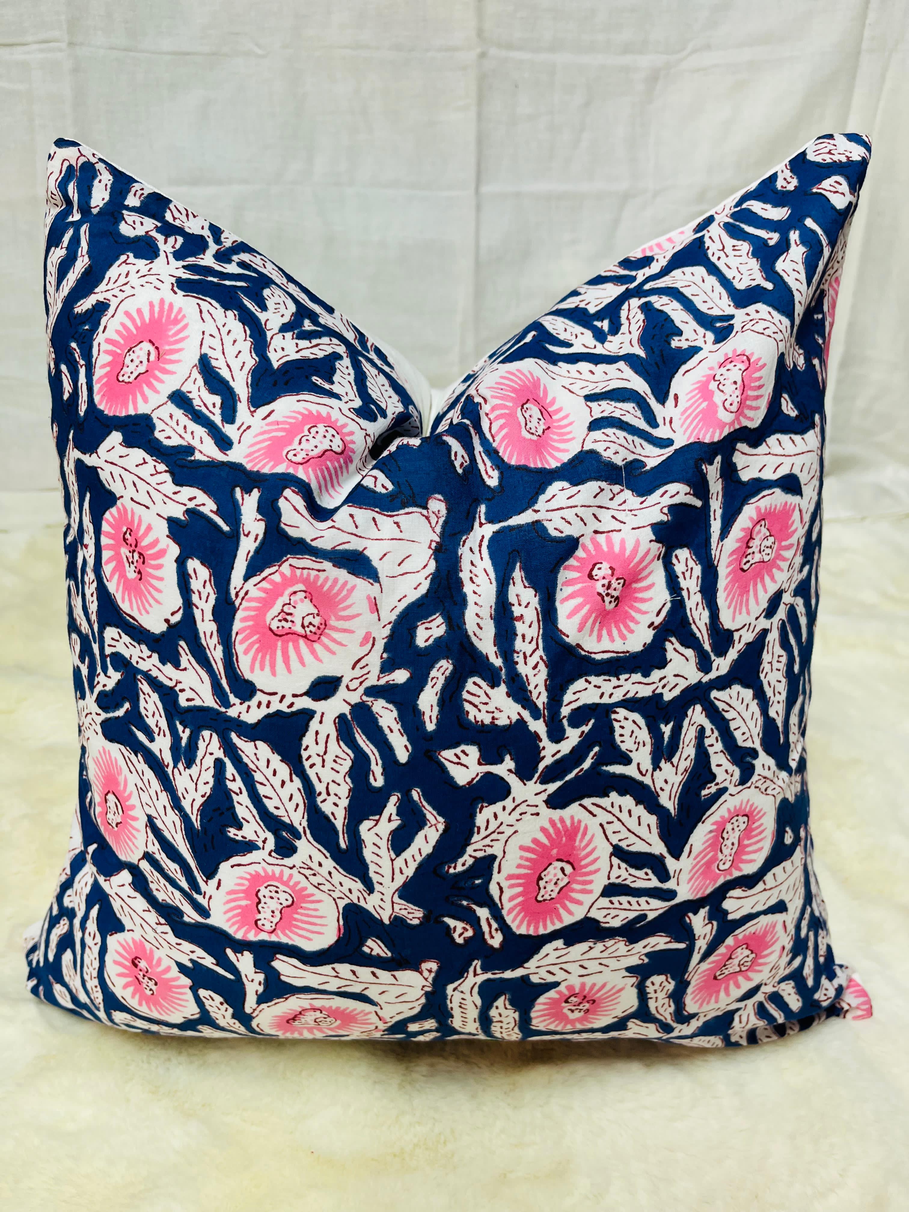 Cushion Vintage Floral Cotton Raffle Cushion Covers Bohemian