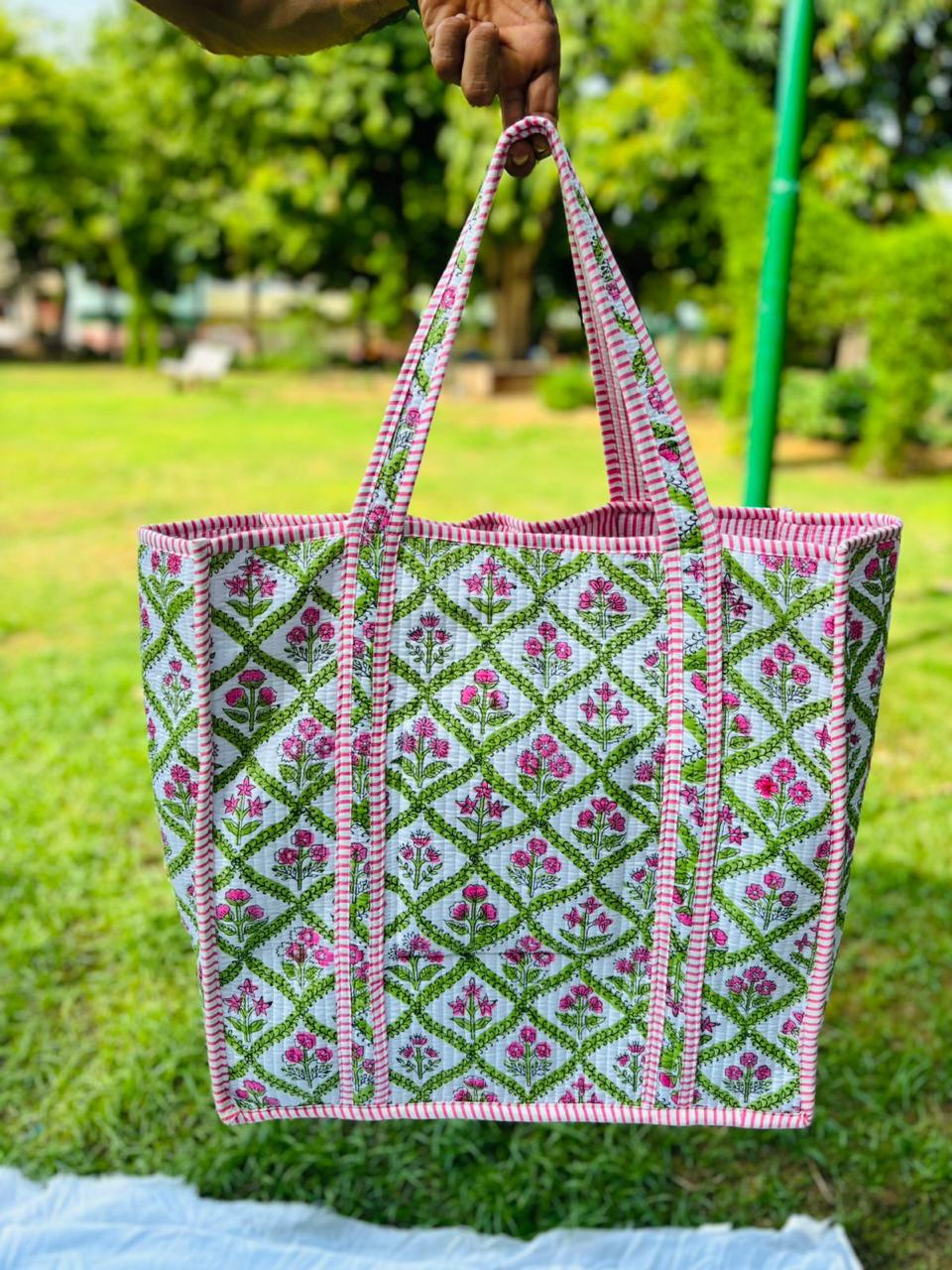 Handmade Quilted Block Print Fabrics | Premium Cotton & Needle Foam