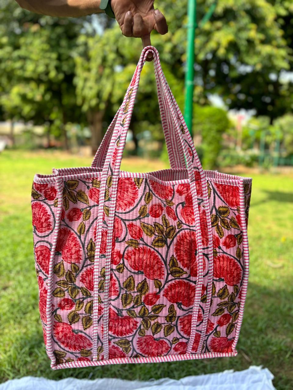 Handmade Quilted Block Print Fabrics | Premium Cotton & Needle Foam