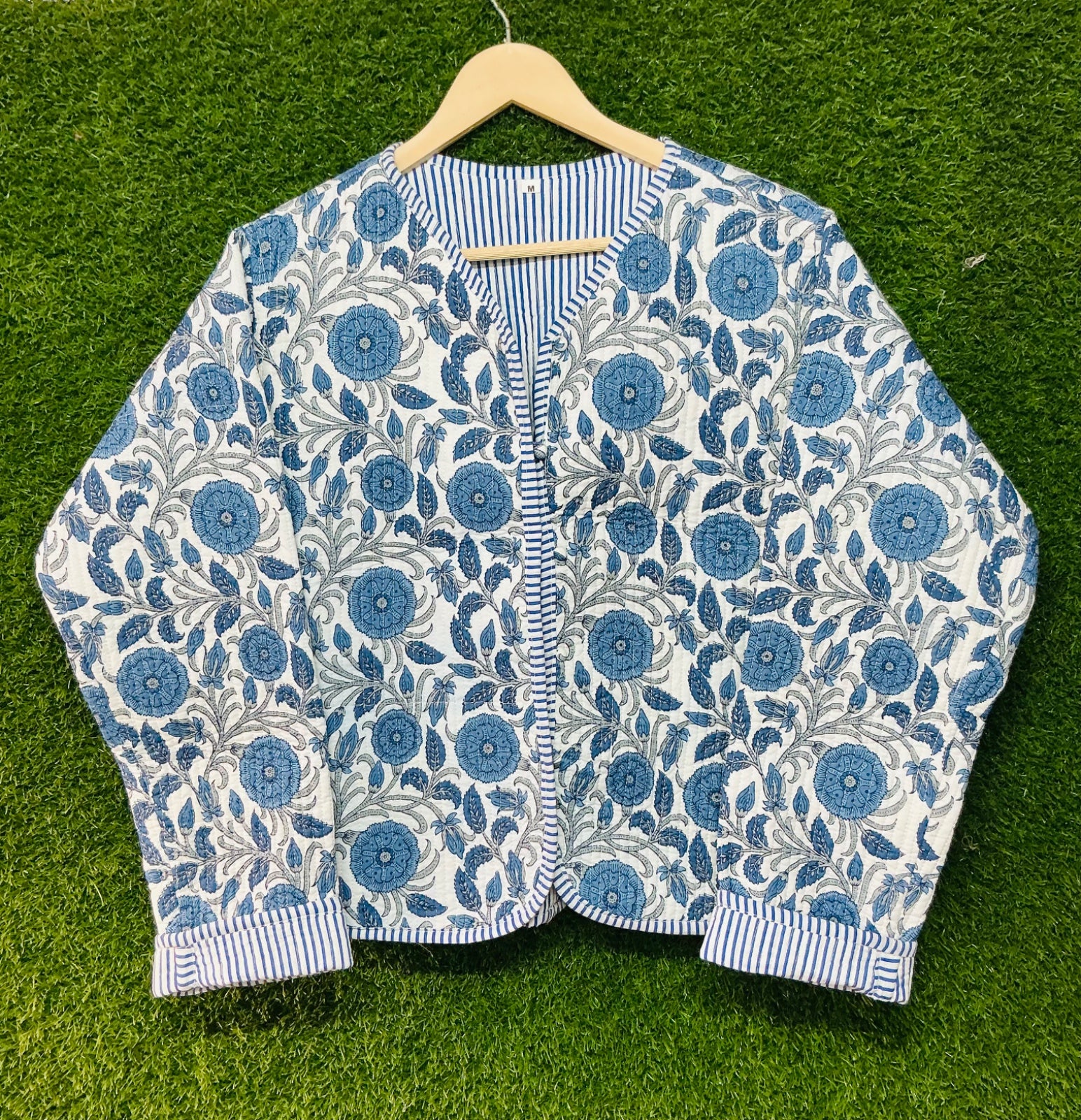 Handmade Indian Cotton Quilted Jacket