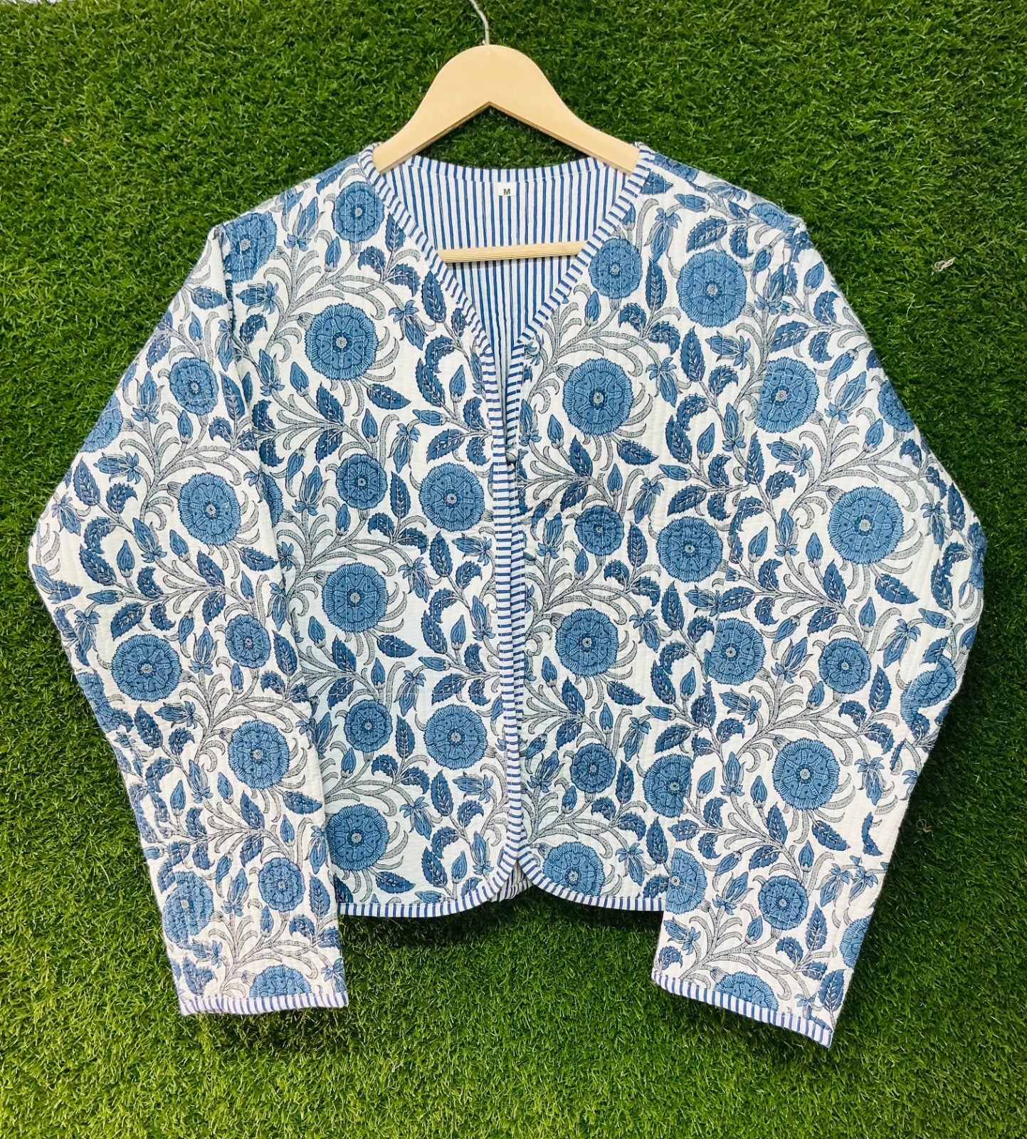 Handmade Indian Cotton Quilted Jacket