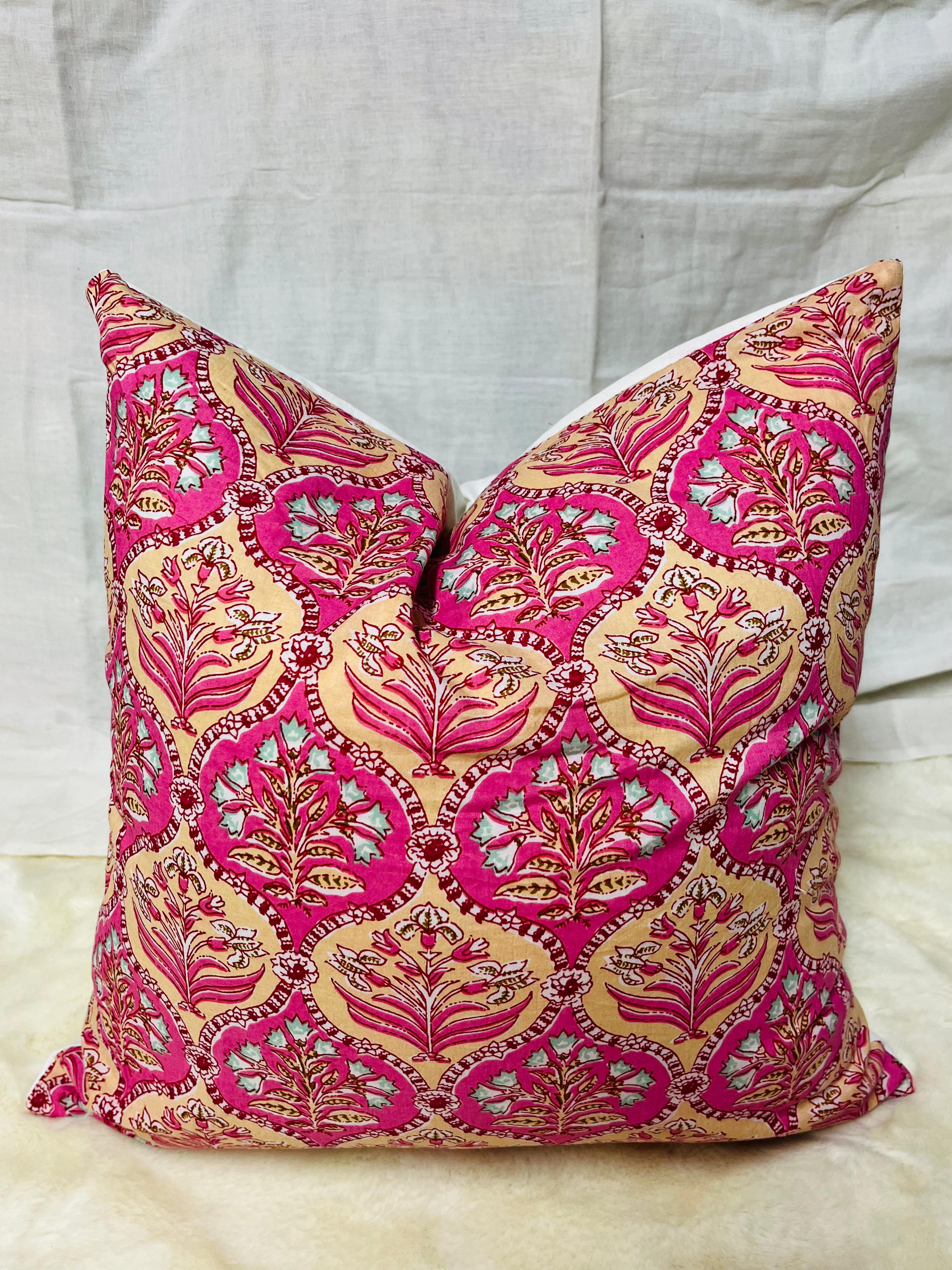 Indian Frill Pillow Shams | Cotton Pillow Cases |