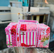 Handblock Printed Duffle Bag – Large (18” x 9” x 9”) | Premium Needle Foam & Fine Outer Fabric