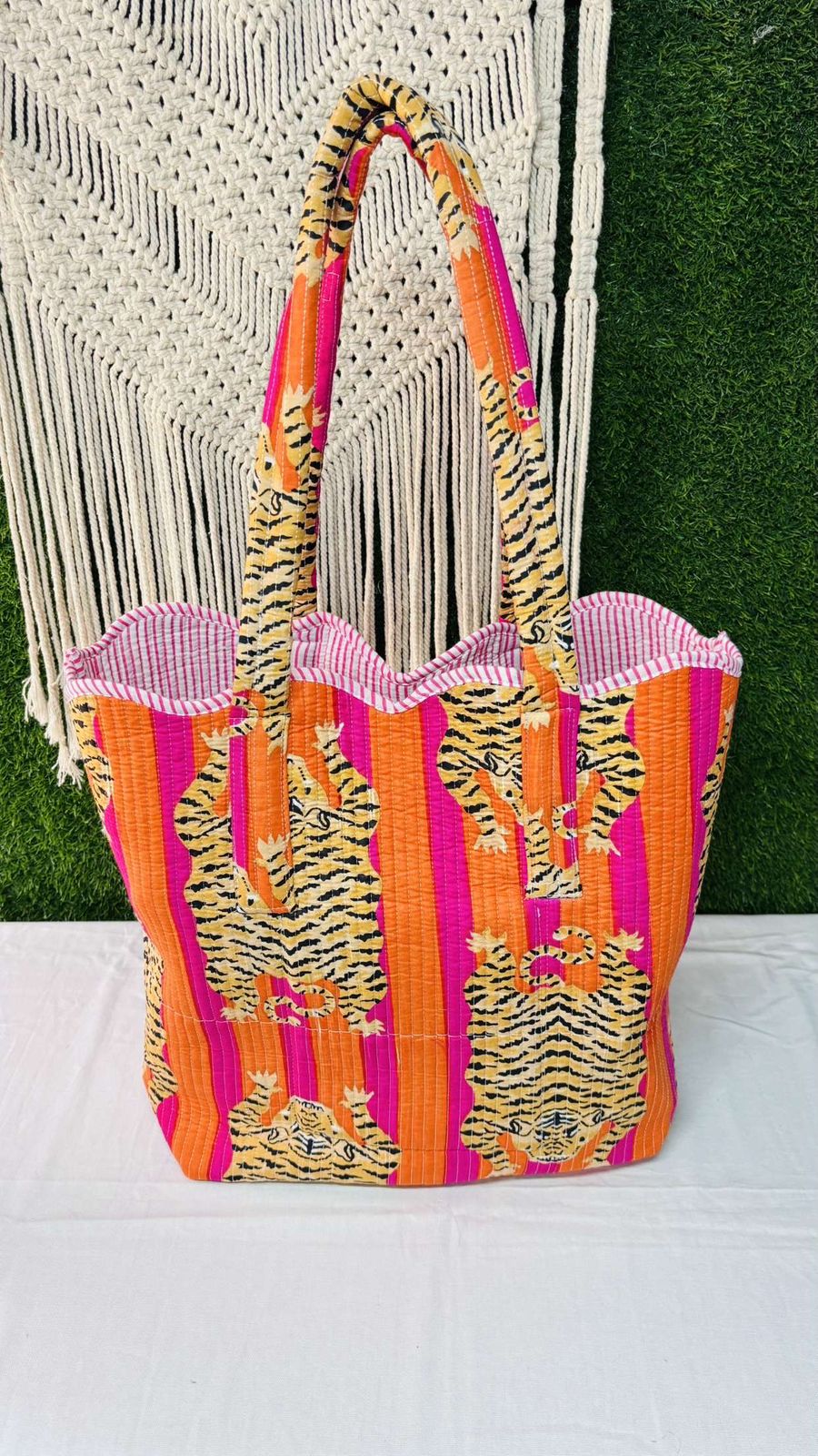 Quilted Weekender Bag |Eco Friendly Shopping Travel Bags For Women