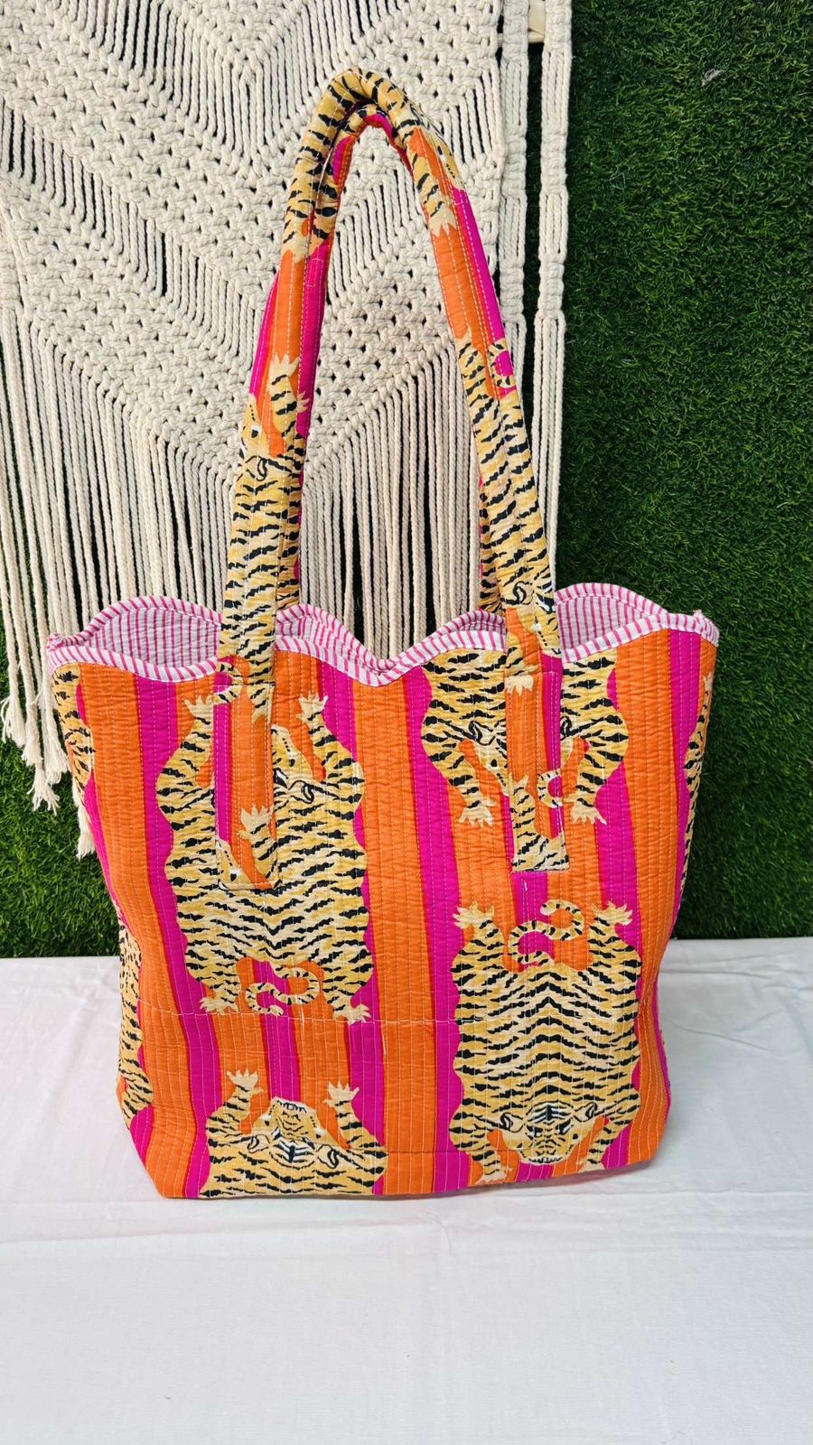 Quilted Weekender Bag |Eco Friendly Shopping Travel Bags For Women